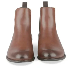 Bottines Chelsea MARRON Homme Motif Uni A Enfiler