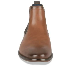 Bottines Chelsea MARRON Homme Motif Uni A Enfiler