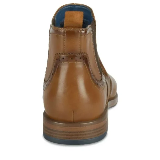 Bottines Chelsea MARRON Homme Motif Uni A Enfiler