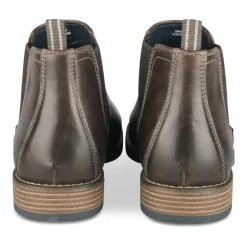 Bottines Chelsea MARRON Homme Motif Uni A Enfiler