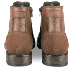 Bottines Chelsea MARRON Homme Motif Uni A Enfiler