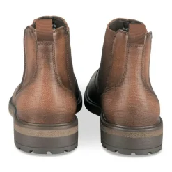 Bottines Chelsea MARRON Homme Motif Uni A Enfiler