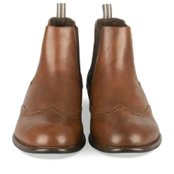 Bottines Chelsea MARRON Homme Motif Uni A Enfiler