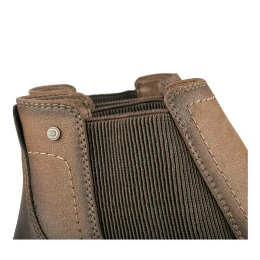 Bottines Chelsea MARRON Homme Motif Uni A Enfiler