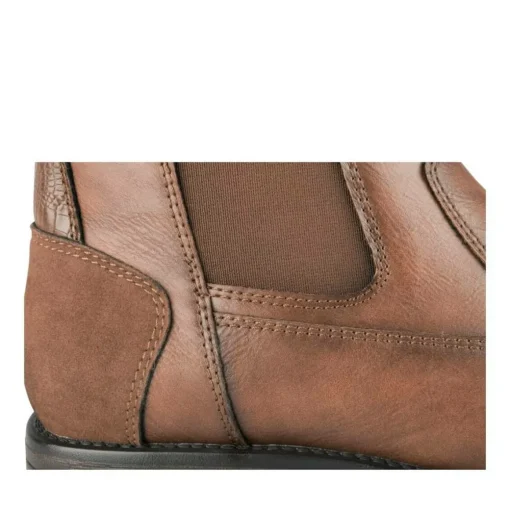 Bottines Chelsea MARRON Homme Motif Uni A Enfiler
