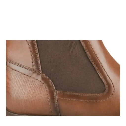 Bottines Chelsea MARRON Homme Motif Uni A Enfiler