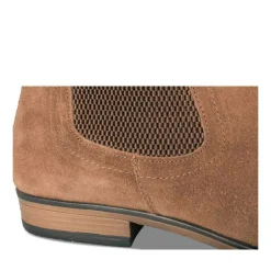 Bottines Chelsea MARRON Homme CUIR Motif Uni A Enfiler
