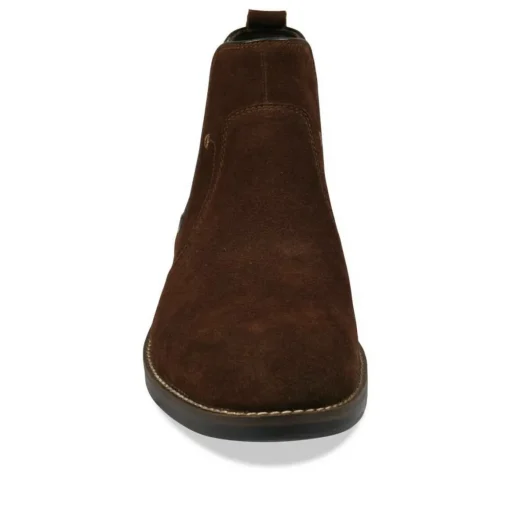 Bottines Chelsea MARRON Homme CUIR Elastique
