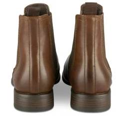 Bottines Chelsea MARRON Homme Motif Uni A Enfiler