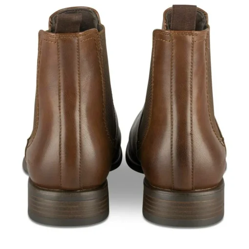 Bottines Chelsea MARRON Homme Motif Uni A Enfiler