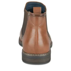 Bottines Chelsea MARRON Homme Motif Uni A Enfiler