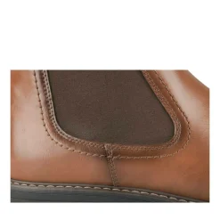 Bottines Chelsea MARRON Homme Motif Uni A Enfiler