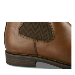 Bottines Chelsea MARRON Homme Motif Uni A Enfiler