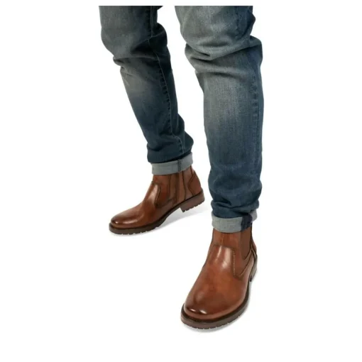 Bottines Chelsea MARRON Homme Fermeture éclair