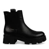 Bottines Chelsea NOIR Femme Motif Uni A Enfiler
