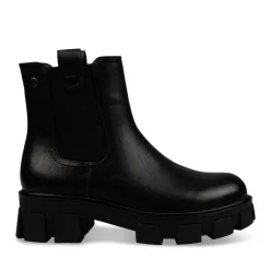 Bottines Chelsea NOIR Femme Motif Uni A Enfiler