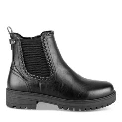 Bottines Chelsea NOIR Femme Motif Uni Fermeture éclair