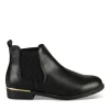Bottines Chelsea NOIR Femme Motif Uni A Enfiler