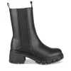 Bottines Chelsea NOIR Femme Motif Uni A Enfiler