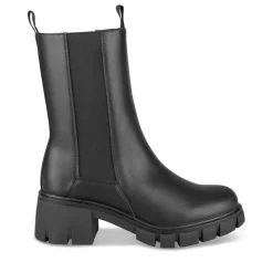 Bottines Chelsea NOIR Femme Motif Uni A Enfiler