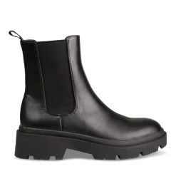 Bottines Chelsea NOIR Femme Motif Uni A Enfiler