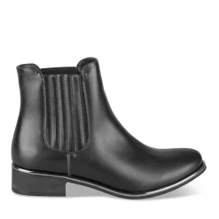 Bottines Chelsea NOIR Femme Motif Uni A Enfiler