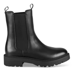Bottines Chelsea NOIR Femme Motif Uni A Enfiler