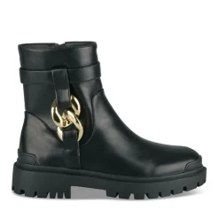 Bottines Chelsea NOIR Femme Motif Chaîne Fermeture éclair
