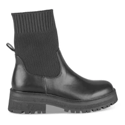 Bottines Chelsea NOIR Femme Motif Uni Elastique