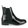 Bottines Chelsea NOIR Femme Motif Uni Elastique