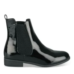 Bottines Chelsea NOIR Femme Motif Uni Elastique
