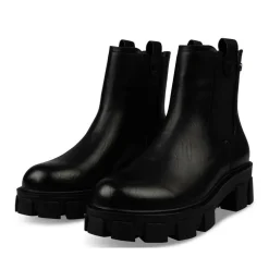 Bottines Chelsea NOIR Femme Motif Uni A Enfiler