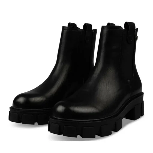 Bottines Chelsea NOIR Femme Motif Uni A Enfiler