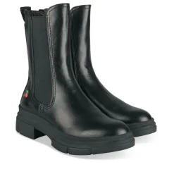 Bottines Chelsea NOIR Femme Motif Uni Elastique