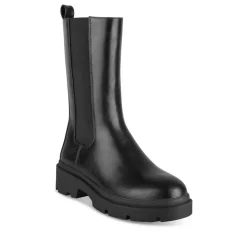 Bottines Chelsea NOIR Femme Motif Uni Fermeture éclair