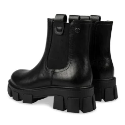 Bottines Chelsea NOIR Femme Motif Uni A Enfiler