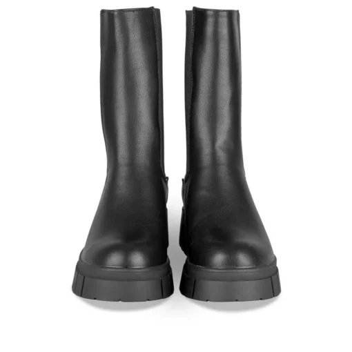Bottines Chelsea NOIR Femme Motif Uni A Enfiler