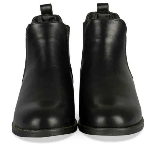 Bottines Chelsea NOIR Femme Motif Uni A Enfiler