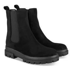 Bottines Chelsea NOIR Femme Motif Uni Elastique