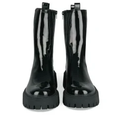 Bottines Chelsea NOIR Femme Motif Uni Fermeture éclair