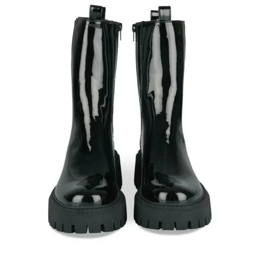 Bottines Chelsea NOIR Femme Motif Uni Fermeture éclair