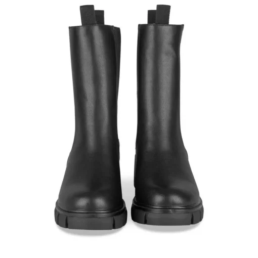 Bottines Chelsea NOIR Femme Motif Uni A Enfiler