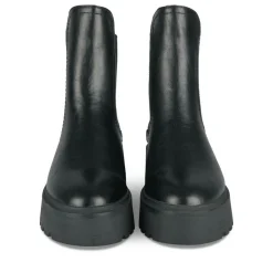 Bottines Chelsea NOIR Femme Motif Uni Elastique