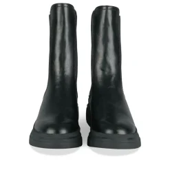 Bottines Chelsea NOIR Femme Motif Uni Elastique