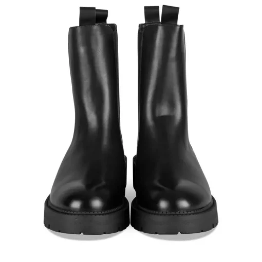 Bottines Chelsea NOIR Femme Motif Uni A Enfiler