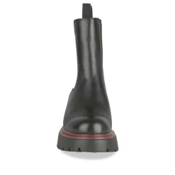 Bottines Chelsea NOIR Femme CUIR Motif Uni Elastique