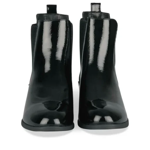 Bottines Chelsea NOIR Femme Motif Uni Elastique
