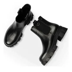 Bottines Chelsea NOIR Femme Motif Uni A Enfiler