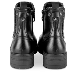 Bottines Chelsea NOIR Femme Motif Uni Fermeture éclair