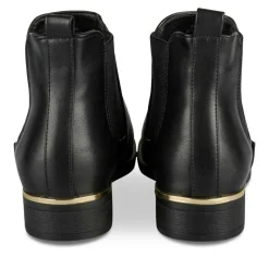 Bottines Chelsea NOIR Femme Motif Uni A Enfiler